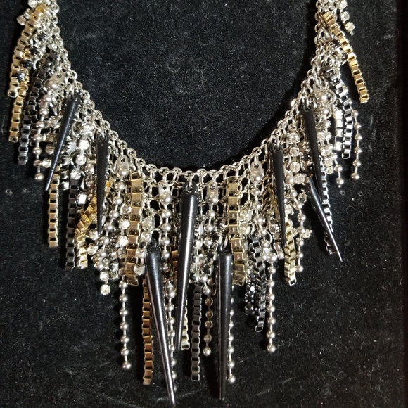 Adia Kibur spike and chain necklace - Picture 2 of 4